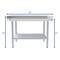 Koolmore 16 Gauge Stainless Steel Commercial Equipment Stand - 360 x 24 Heavy Duty Griddle Stand w/Undershelf EQT-163036 - alternate 6